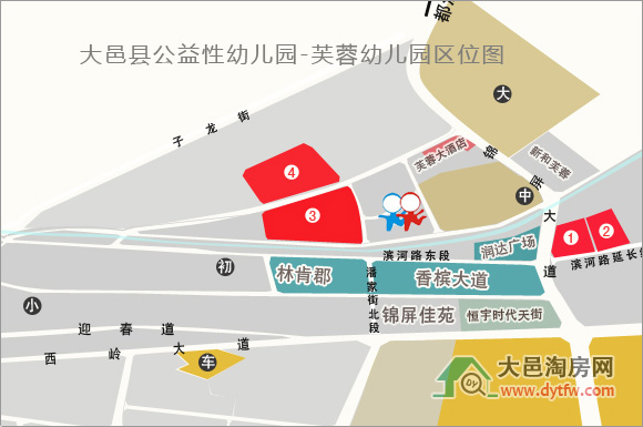 輻射晉北新區(qū)眾樓盤 大邑芙蓉幼兒園開建